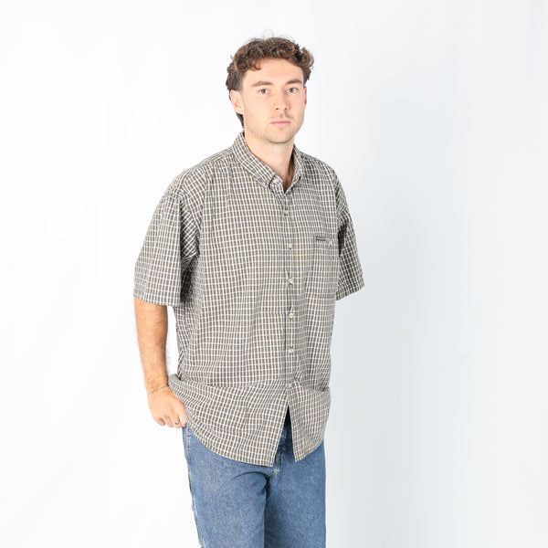 Dark Green 90s Dickies Short Sleeve Shirt (XXL)